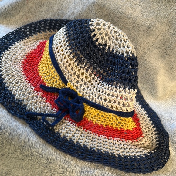 LORD&TAYLOR💫Women’s Multicolour Straw Floppy Hat - Picture 1 of 10